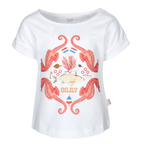 T-Shirt TATO weiß Seahorse von Oilily
